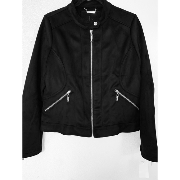 Jou Jou Jackets & Blazers - Juniors' Jou Jou Faux Suede Moto Jacket